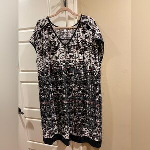 London Times pattern shift dress, 16W